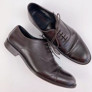 Dama Italian Designs Vero Cuoio Brown Leather Lace Up Dress Shoes Mens 42 9